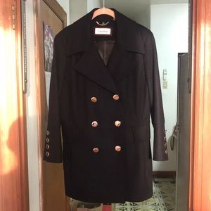 Women’s Calvin Klein Double-Breasted Peacoat